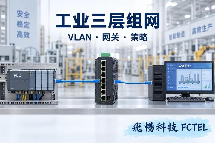 工业三层交换机的VLAN网关与访问策略组网专题小图