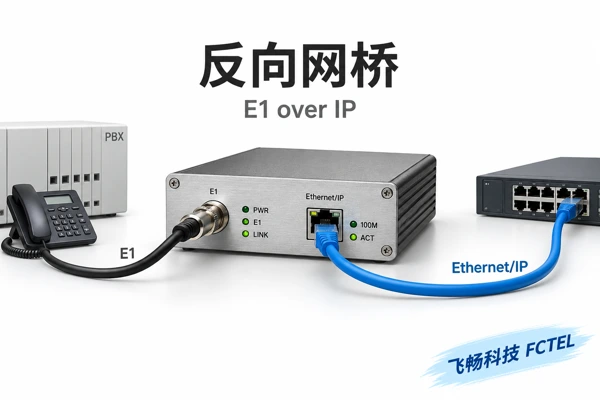反向网桥E1电路仿真网关与IP网络的独立浅色列表图