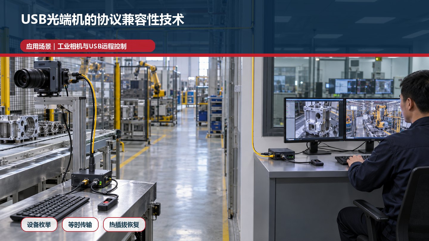 USB光端机的协议兼容性技术应用场景图