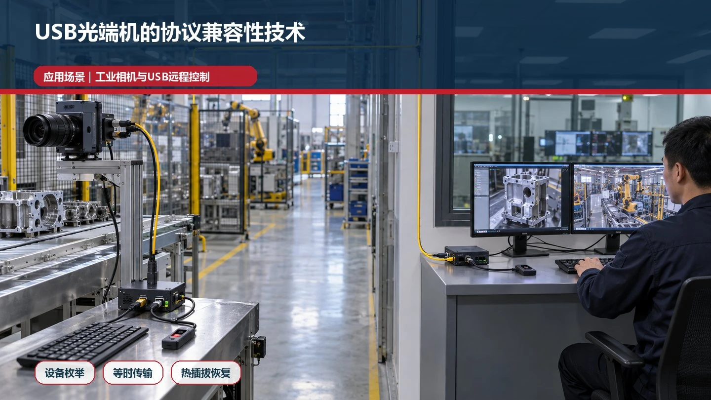USB光端机的协议兼容性技术应用场景图