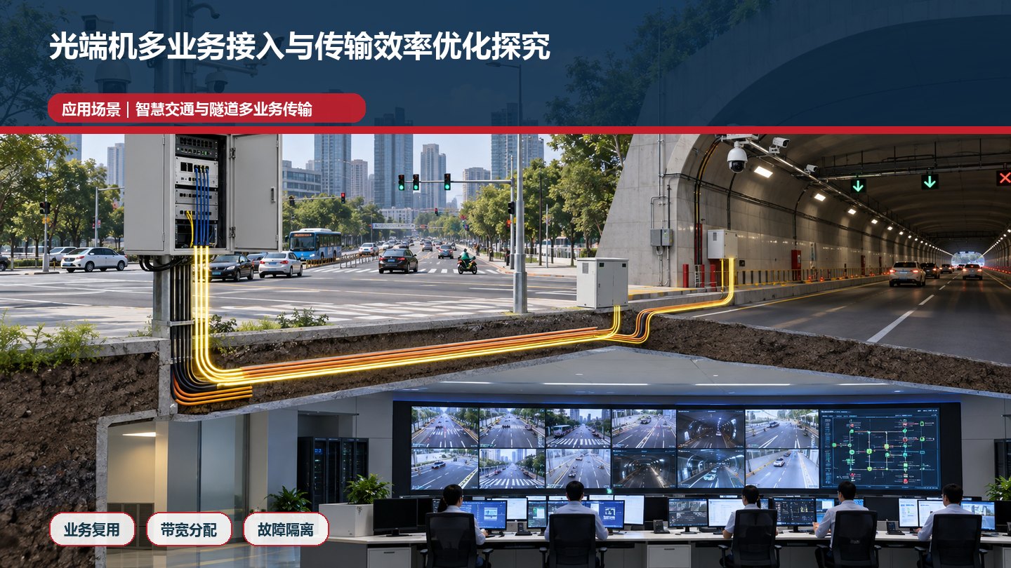 光端机多业务接入与传输效率优化探究应用场景图