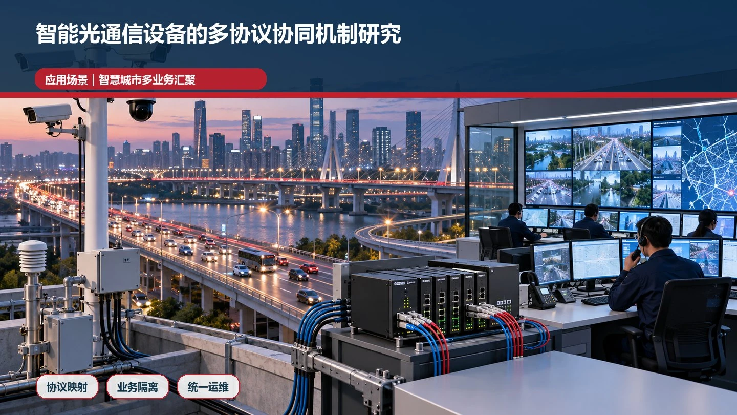 智慧城市多协议光通信设备应用场景