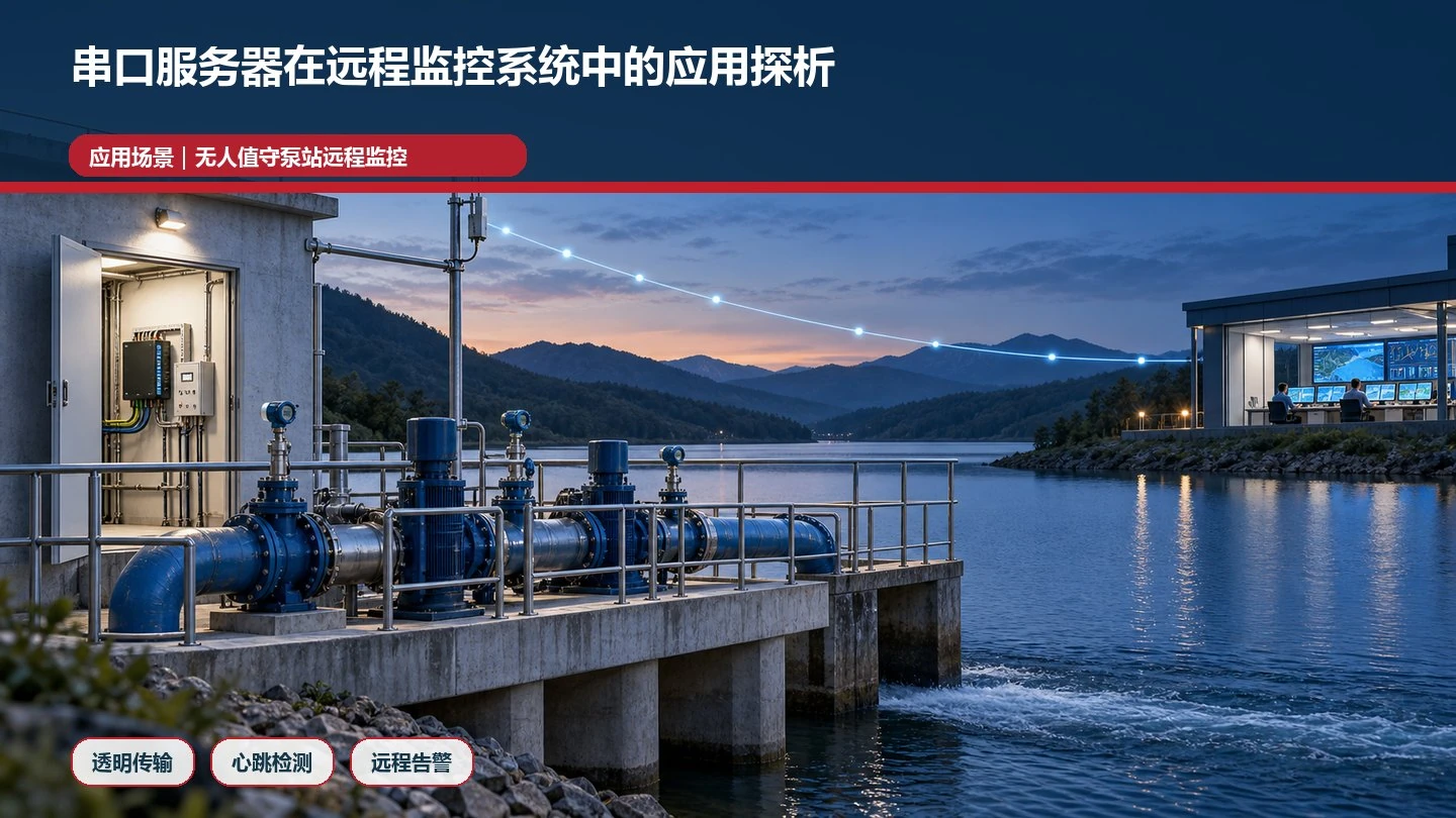 串口服务器在远程监控系统中的应用探析应用场景图