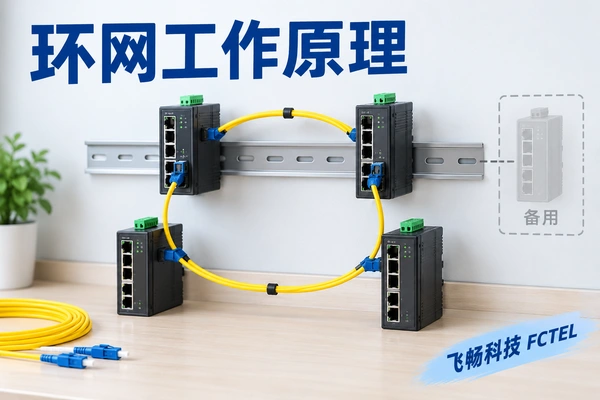 物理拓扑；工业光纤环网交换机怎样工作：环路控制、故障收敛与验证浅色列表小图