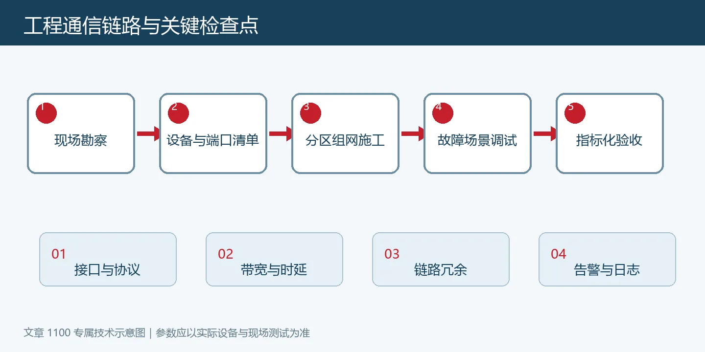 智慧安防工程如何落地:勘察、组网、调试与验收清单通信拓扑与检查点
